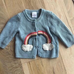 Hanna Andersson Blue Rainbow Sweater